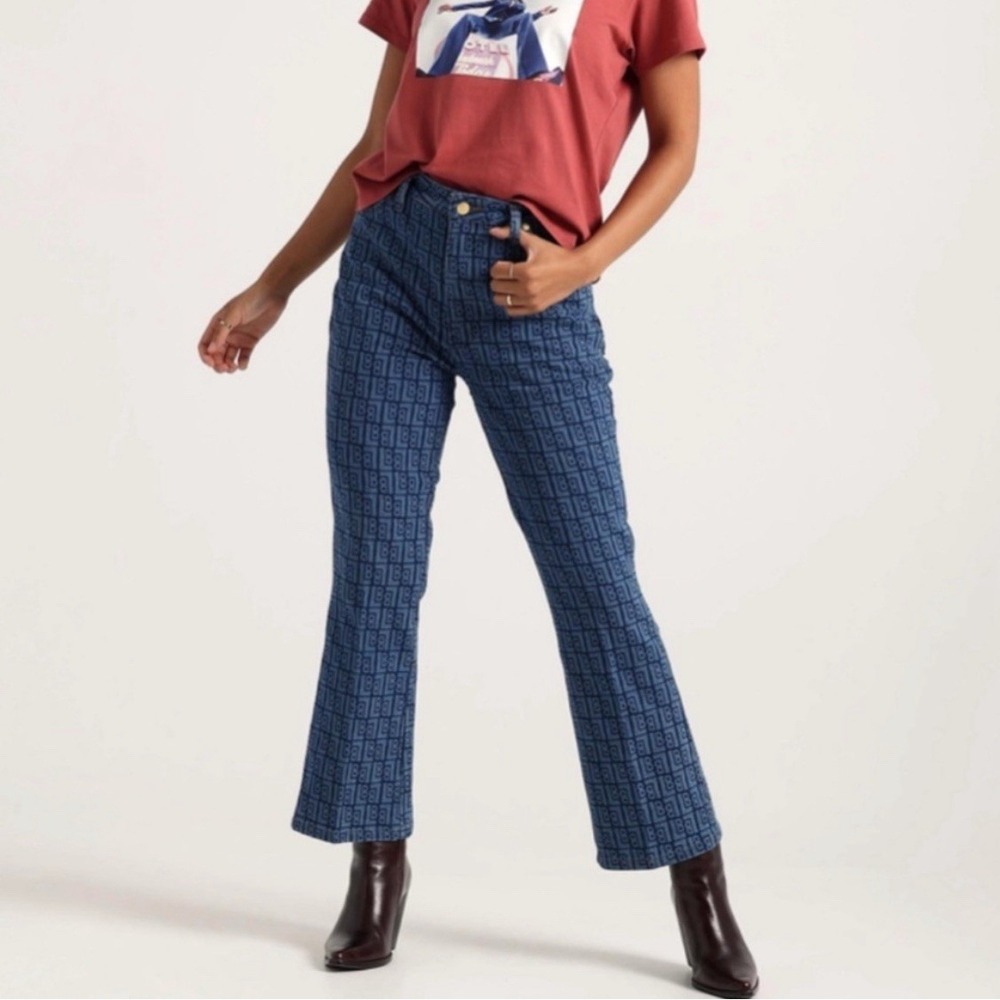 Wrangler x Leon Bridges Western Edgy Flare Jean Women's 30 High Rise Kick Flare